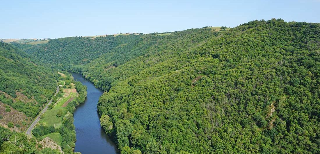 paysage du cantal vacances d'été domaine de la chataigneraie